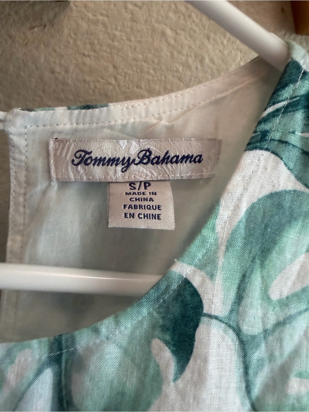 Tommy Bahama Island Breeze Ruffle Sleeve linen dress, size Small raw Hem - Picture 5 of 7